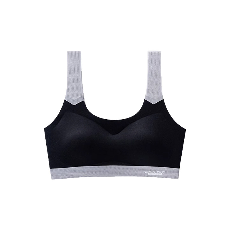 猫人凉感儿童女童背心二阶发育期宽肩带无痕裸感少女文胸发育内衣 19.9元