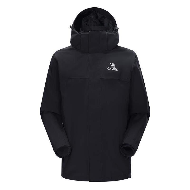 骆驼雨神2.0版户外冲锋衣三合一抓绒内胆可拆卸防水登山外套男女 429元