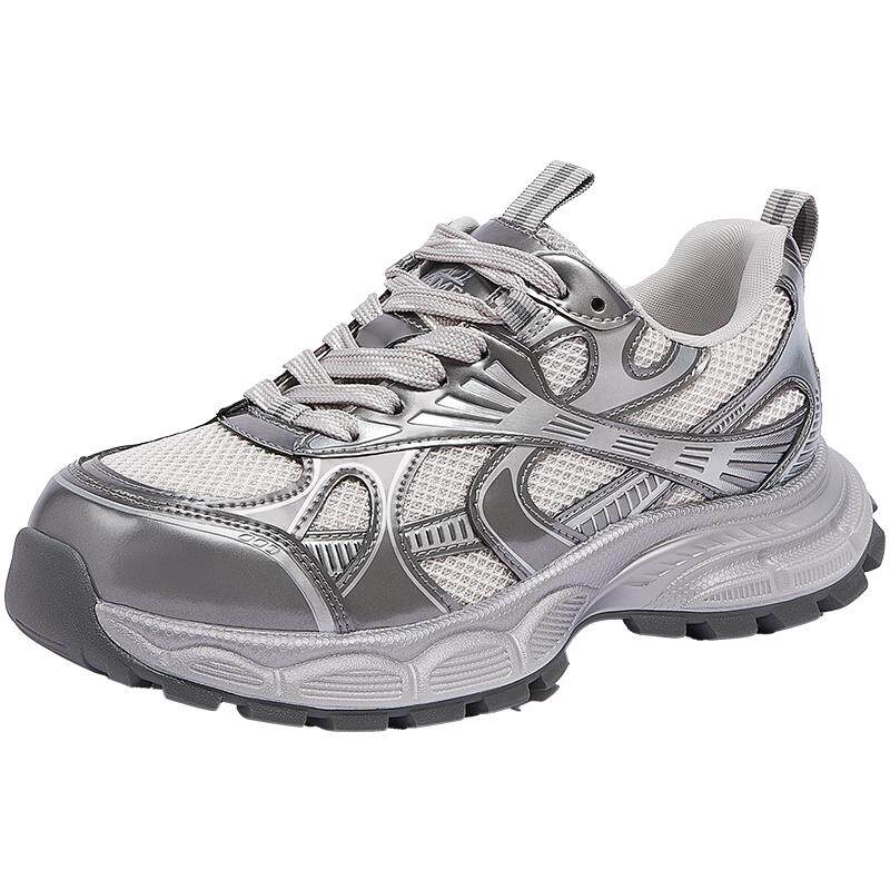 骆驼女鞋2026春季新款老爹鞋女款银色百搭复古运动鞋子户外休闲鞋 237.15元