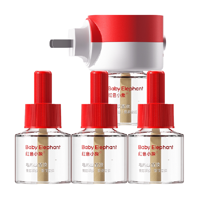 红色小象电热蚊香液驱蚊液无味无香家用温和防蚊灭蚊专用补充液 15.54元