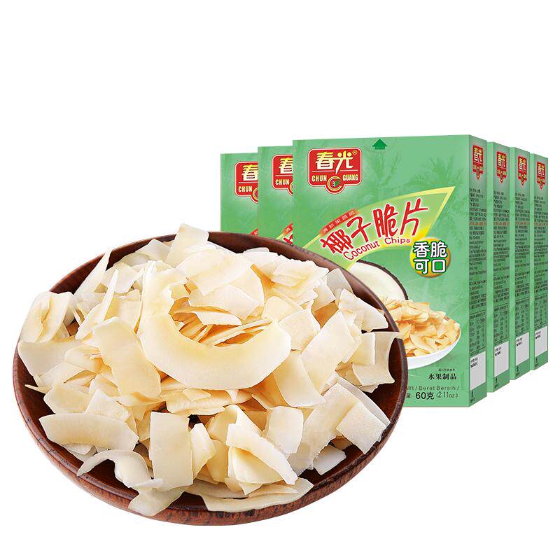 【限时抢购】春光食品海南特产椰子脆片烘烤椰子肉果干休闲零食 14.9元