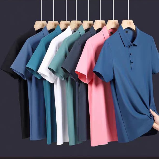 yaloo/雅鹿2026霞湖款夏季POLO衫高档宽松商务翻领冰丝裤透气直筒 69.9元