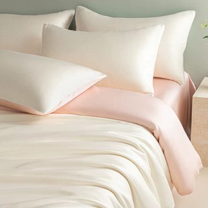 无印良品水洗冰丝被套150x200x230被罩夏季凉感丝轻奢双人床品