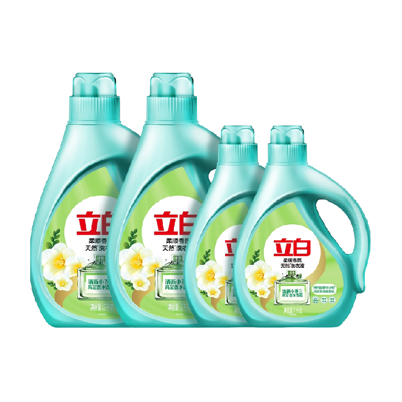立白洗衣液柔顺香氛洗衣液6kg高定清香小苍兰