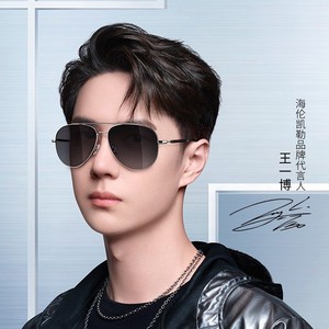 海伦凯勒飞行员太阳镜偏光复古男墨镜开车蛤蟆镜近视防紫外线1284