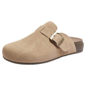 骆驼勃肯鞋女鞋2026春夏复古厚底懒人一脚蹬百搭包头外穿拖鞋