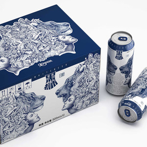 SNOW/雪花啤酒 Lowen 黑狮白啤 11.8°P/度 500ml×12听/整箱