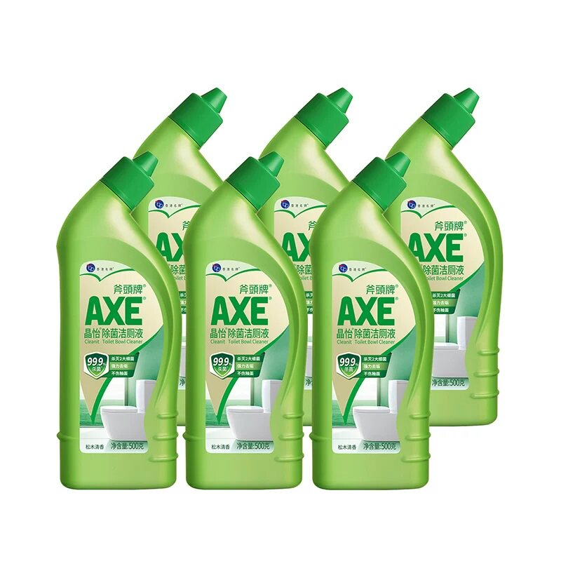 AXE斧头牌晶怡除菌洁厕液清洁剂500g*6去垢不99.9%除菌除臭 35.29元