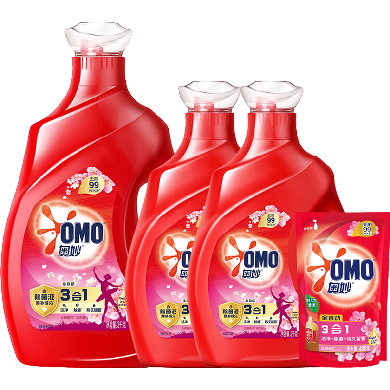 【下拉详情享百补价】奥妙全自动樱花味洗衣液7.48KG 59.79元