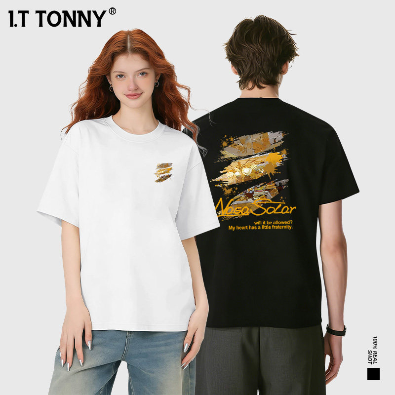 潮牌I.T TONNY新款联名甜妹潮酷风夏季重磅短袖T恤男女款G 69.6元