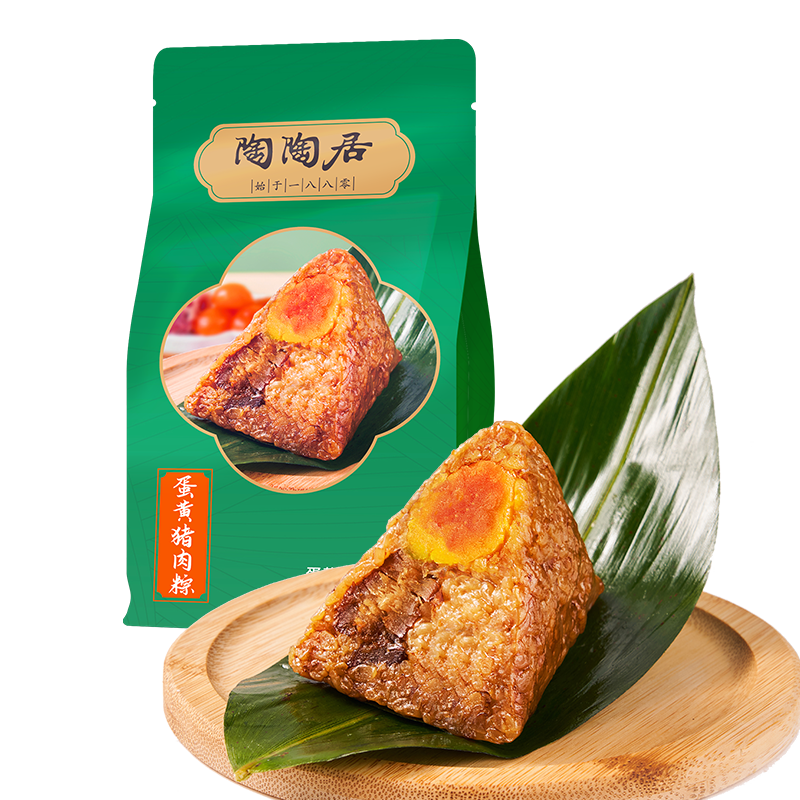 陶陶居金丝蜜枣豆沙馅嘉兴碱水粽甜味粽子甜粽软糯端午节团购礼盒 12.5元