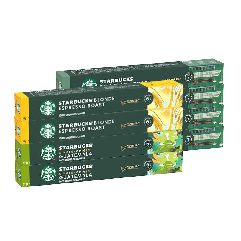 星巴克Nespresso官方旗舰店胶囊咖啡8盒 287.12元