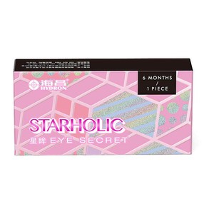 【专享】海昌美瞳半年抛女1片彩色近视隐形眼镜官方旗舰店