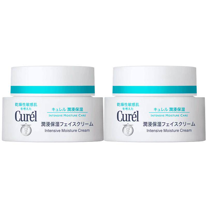 【成毅代言】珂润保湿面霜40g*2敏感肌补水修护滋润乳霜神经酰胺