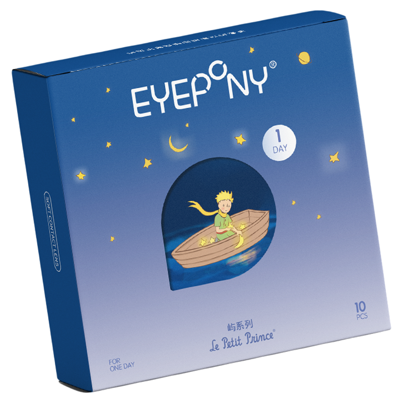 EYEPONY海绵宝宝联名屿系列美瞳日抛10片四十四次日落隐形眼镜 27元