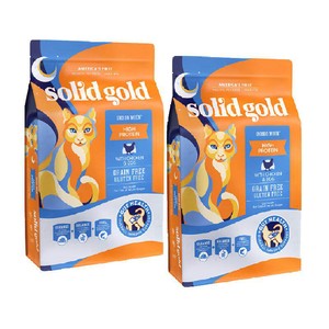 SolidGold素力高高蛋白金素鸡成猫幼猫无谷进口猫粮5.44kg2件