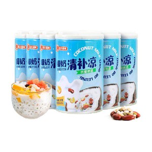 南国椰奶清补凉280g*6罐海南三亚特产夏季饮料整箱即食早餐代餐