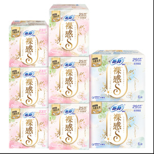 苏菲卫生巾裸感s轻薄柔软日用全周期组合9包量大姨妈巾
