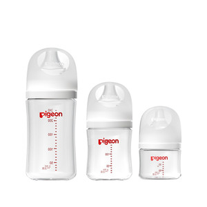 贝亲玻璃奶瓶婴儿新生儿防胀气奶瓶官方旗舰奶嘴宽口径160/240ml