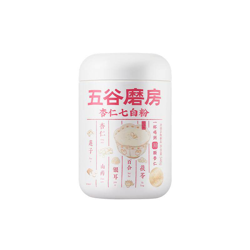 五谷磨房七白粉杏仁七白饮银耳百合杏仁粉代餐冲调谷物粉营养早餐 42.9元
