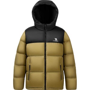 骆驼火山羽绒服防泼水白鸭绒冬季男女款加厚户外防寒冬季面包