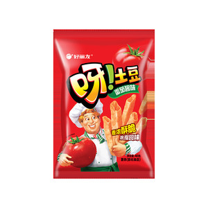 好丽友呀土豆蜂蜜黄油泡菜番茄蒜香黄油味休闲零食品薯片薯条官方