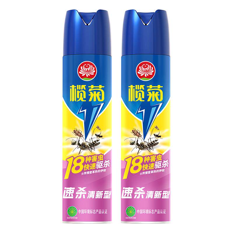 榄菊杀虫剂预防蚊虫白纹伊蚊速杀清香家用蟑螂气雾剂 27.59元