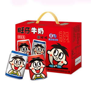 旺旺旺仔O泡组合装245ml*8罐（儿童牛奶*5+O泡果奶*3）营养早餐奶