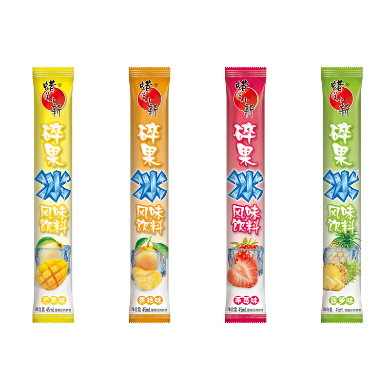 .蜡笔小新45ml50支果味碎果冰碎碎冰棒冰夏季脆脆冰棍儿童零食 16.9元
