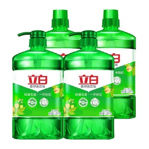 立白洗洁精家用天然茶籽洗洁精4KG轻松去油 健康除菌