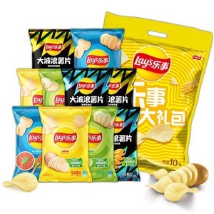 乐事薯片零食组合400g休闲小吃办公室零食解馋宿舍零食套组B