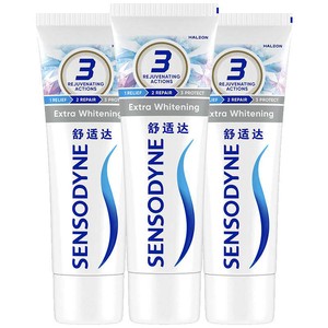 舒适达美白配方抗敏感牙膏300g套装清新口气亮白牙齿护龈含氟清洁