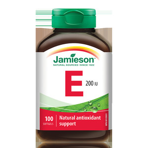 Jamieson健美生天然维生素e软胶囊油ve进口维他命e高含量内服外用