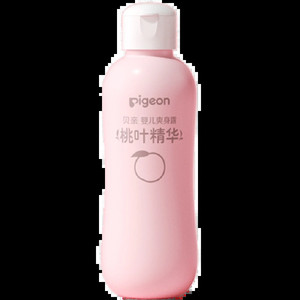Pigeon贝亲婴儿桃子水桃叶精华爽身露宝宝儿童液体爽身粉200ml