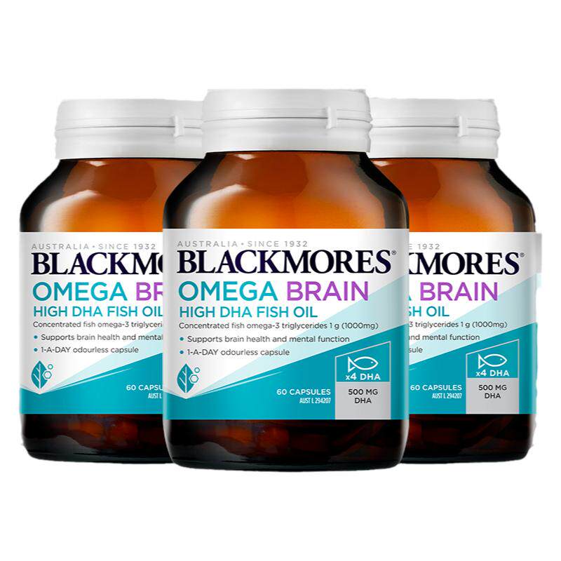澳佳宝BLACKMORES深海DHA4倍鱼油omega3备考60粒*3官方旗舰店 301元