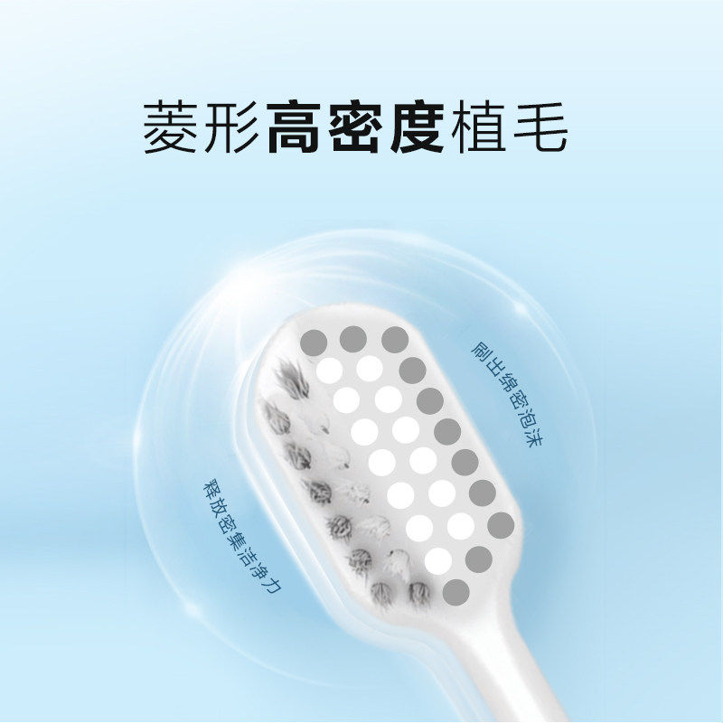 【下拉享金币】纳爱斯柔护型牙刷宽头高密家庭八支装两组 19元