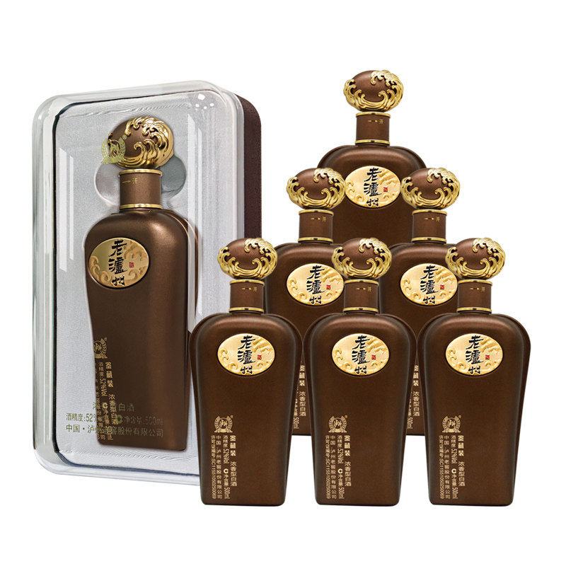 【88VIP】泸州老窖老泸州 52度鉴藏装酒500ml*6瓶 纯粮白酒 650.3元