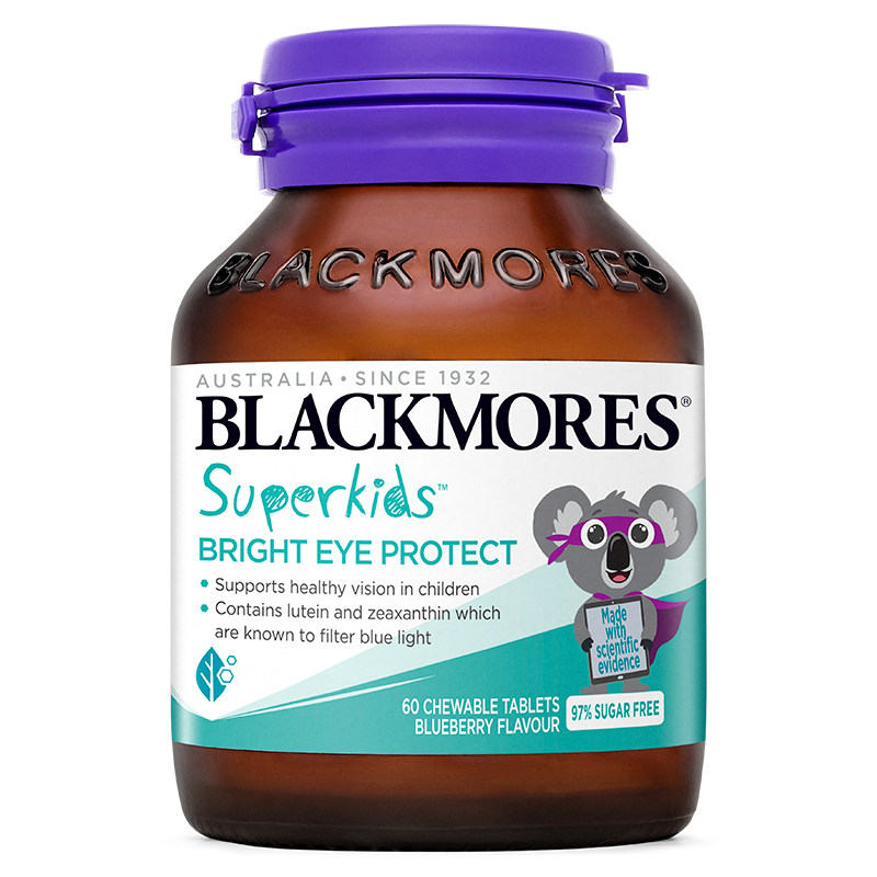 澳佳宝BLACKMORES小超人护眼叶黄素咀嚼片非软糖儿童青少年视力 127元