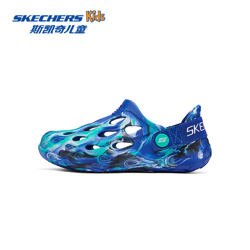 Skechers斯凯奇儿童夏季新款轻质泡泡鞋时尚一脚蹬中大童涉水凉鞋 122元