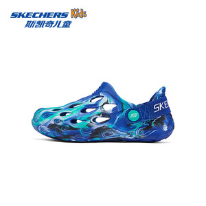Skechers斯凯奇儿童夏季新款轻质泡泡鞋时尚一脚蹬中大童涉水凉鞋
