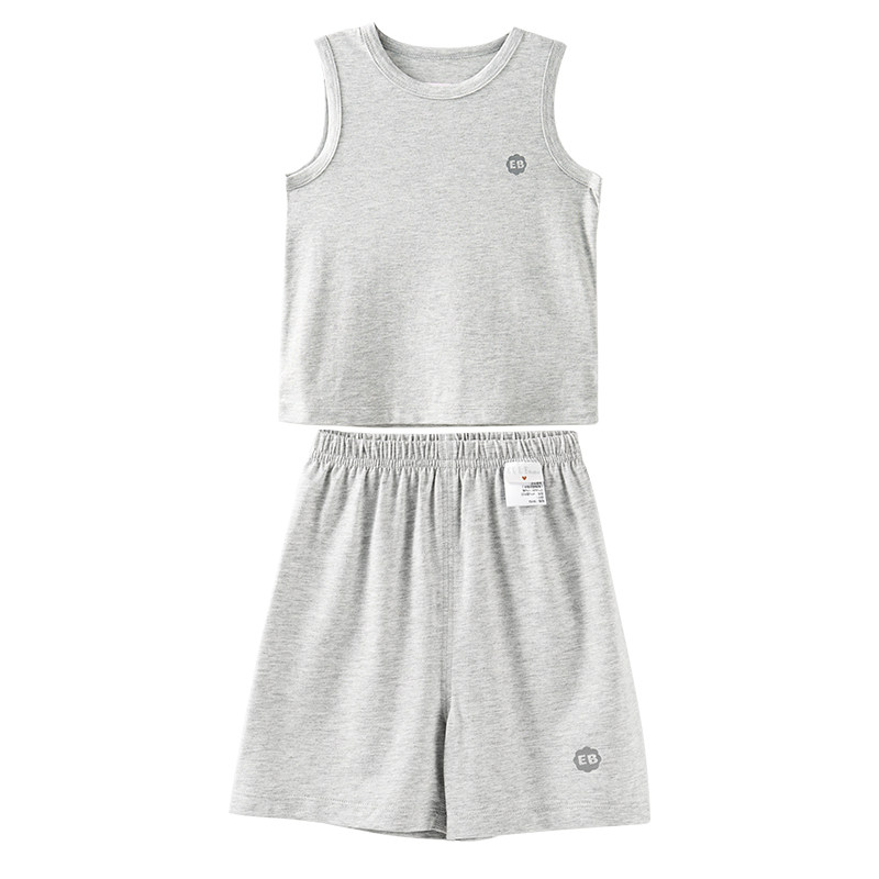 [莫代尔]ELLEbaby宝宝睡衣夏薄款男童女童儿童空调家居服套装A类 35.9元