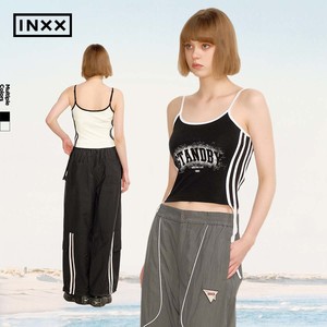 INXX美式辣妹无袖背心内搭2026夏季黑白撞色独特设计感外穿吊带