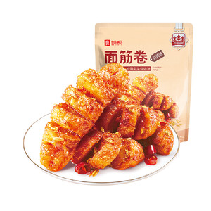 良品铺子面筋卷烧烤味袋网红辣条豆干休闲零食怀旧儿时小吃素肉