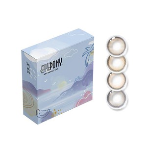 EYEPONY屿系列海绵宝宝半年抛美瞳2片装大小直径水雾丁香隐形眼镜