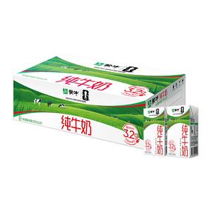 【新老包装随机】蒙牛纯牛奶250ml*24盒