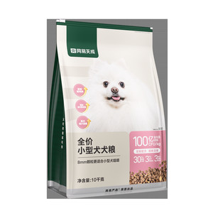 网易严选天成小型犬专用狗粮博美中大型护肠胃冻干成犬幼犬粮10kg