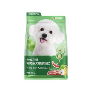 网易严选狗粮鸭肉梨去泪痕冻干鲜肉比熊专用博美幼犬小型天成犬粮