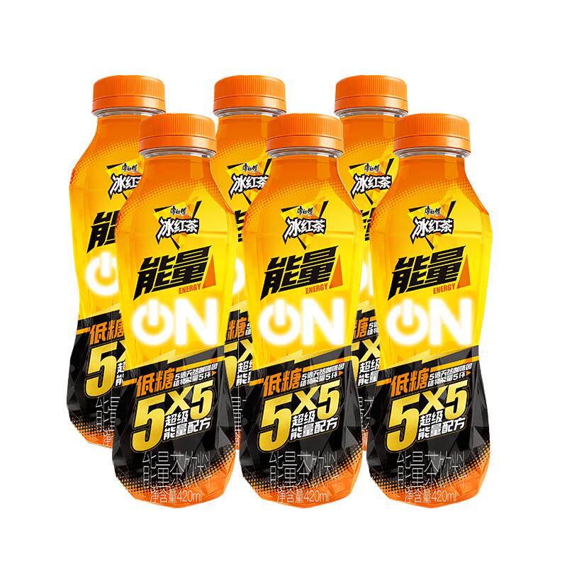康师傅冰红茶能量饮料健身运动饮料420ml*6瓶 13.9元