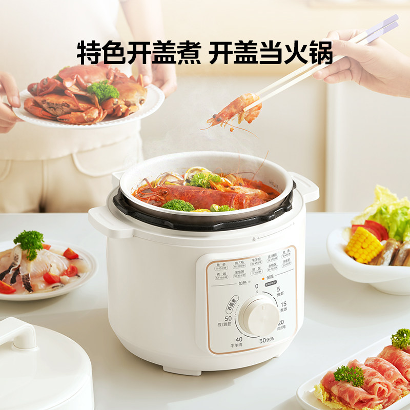 美的华凌电压力锅家用4升3-4人全自动电高压锅多功能饭煲烹饪机 169元