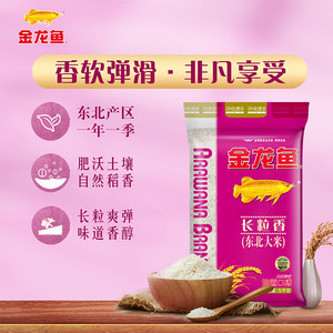 金龙鱼东北长粒香大米5kg*1袋东北大米 清香爽口